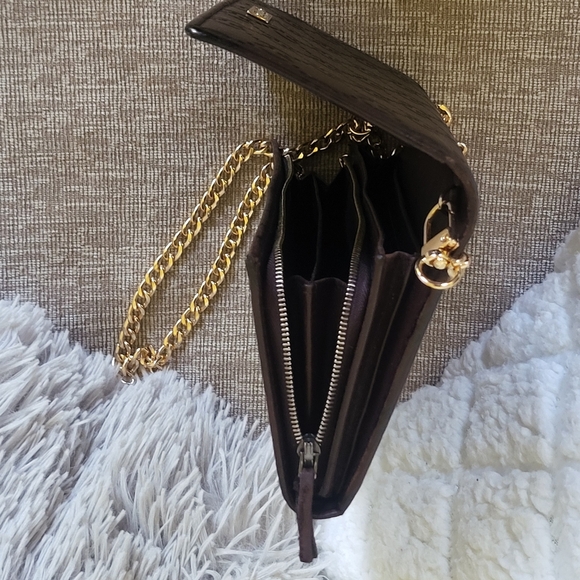 GUCCI Guccissima Margaux Calfskin Long Wallet Chocolate - Picture 11 of 12